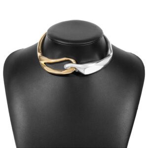 Cross Metal Choker Necklace
